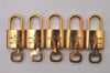 Authentic Louis Vuitton Padlock & Keys 10Set LV 9679I