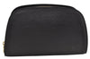 Authentic Louis Vuitton Epi Dauphine MM Pouch Clutch Bag Black M48452 LV 9680I