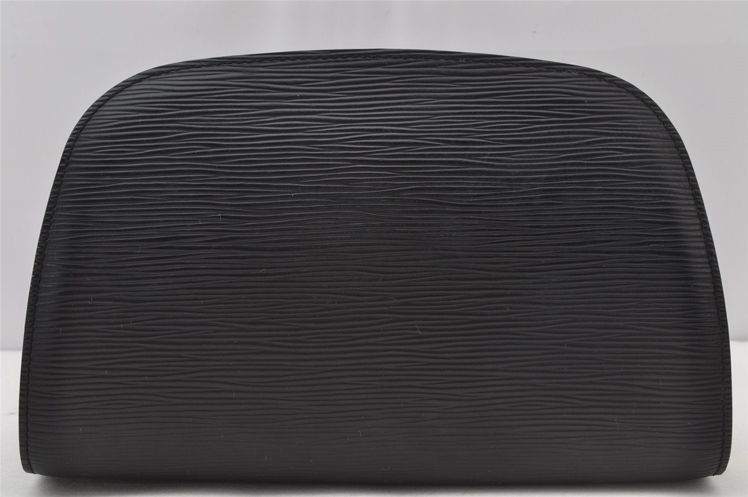 Authentic Louis Vuitton Epi Dauphine MM Pouch Clutch Bag Black M48452 LV 9680I