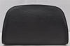 Authentic Louis Vuitton Epi Dauphine MM Pouch Clutch Bag Black M48452 LV 9680I