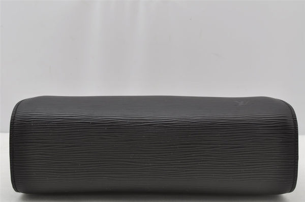 Authentic Louis Vuitton Epi Dauphine MM Pouch Clutch Bag Black M48452 LV 9680I