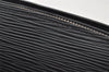Authentic Louis Vuitton Epi Dauphine MM Pouch Clutch Bag Black M48452 LV 9680I