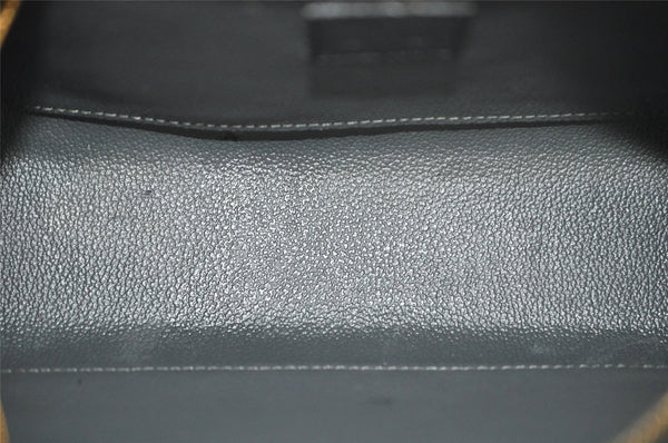 Authentic Louis Vuitton Epi Dauphine MM Pouch Clutch Bag Black M48452 LV 9680I