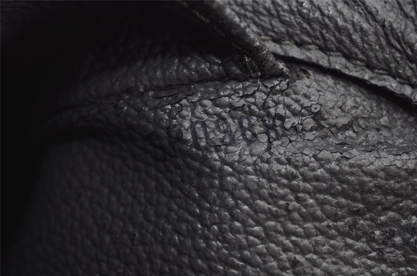 Authentic Louis Vuitton Epi Dauphine MM Pouch Clutch Bag Black M48452 LV 9680I