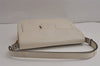 Authentic YVES SAINT LAURENT Shoulder Cross Body Bag Purse Leather White 9680J