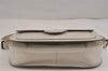 Authentic YVES SAINT LAURENT Shoulder Cross Body Bag Purse Leather White 9680J