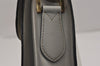 Authentic YVES SAINT LAURENT Shoulder Cross Body Bag Purse Leather White 9680J