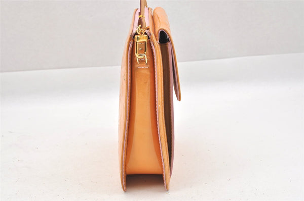 Auth Louis Vuitton Monogram Vernis Mott Shoulder Hand Bag Yellow M91034 LV 9681I