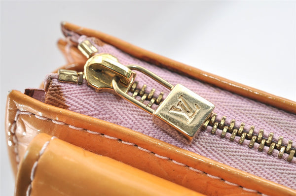 Auth Louis Vuitton Monogram Vernis Mott Shoulder Hand Bag Yellow M91034 LV 9681I