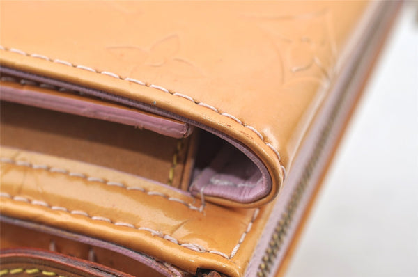 Auth Louis Vuitton Monogram Vernis Mott Shoulder Hand Bag Yellow M91034 LV 9681I