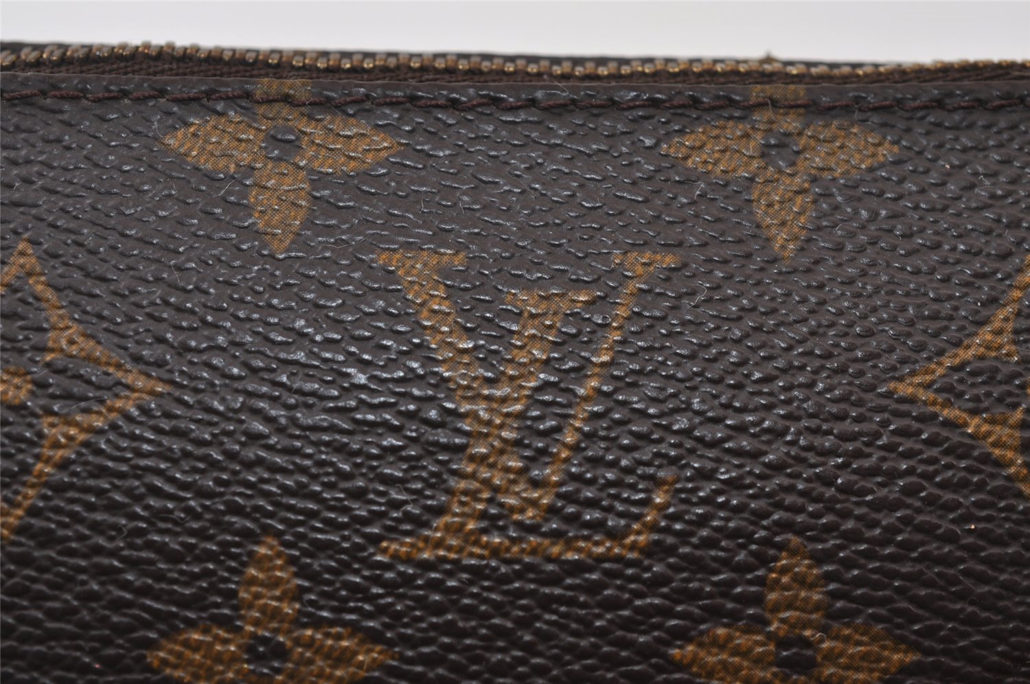 Authentic Louis Vuitton Monogram Pochette Accessoires Pouch M51980 Junk 9683I