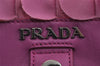 Authentic PRADA Frill Nylon Tessuto Leather Tote Hand Bag Pink 9683J