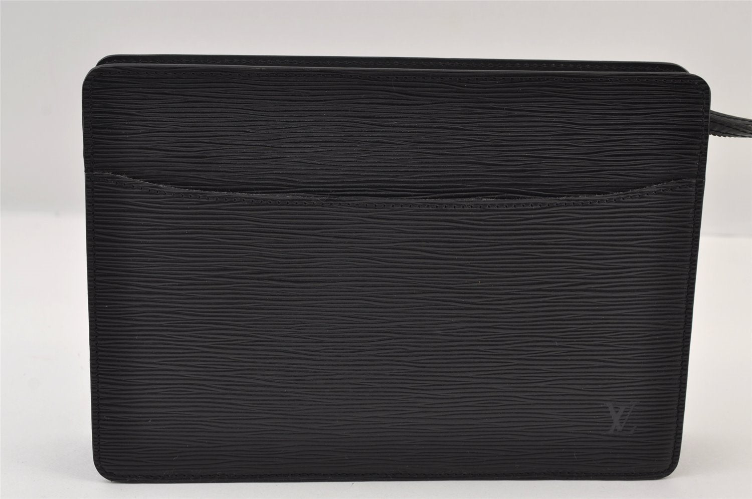 Authentic Louis Vuitton Epi Pochette Homme Clutch Hand Bag Black M52522 LV 9684I
