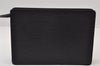 Authentic Louis Vuitton Epi Pochette Homme Clutch Hand Bag Black M52522 LV 9684I
