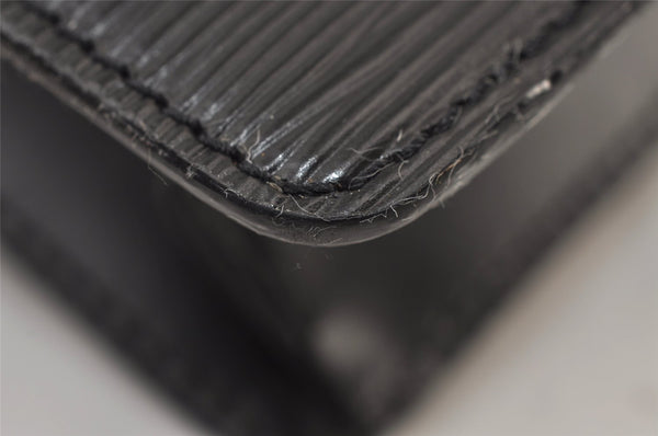 Authentic Louis Vuitton Epi Pochette Homme Clutch Hand Bag Black M52522 LV 9684I