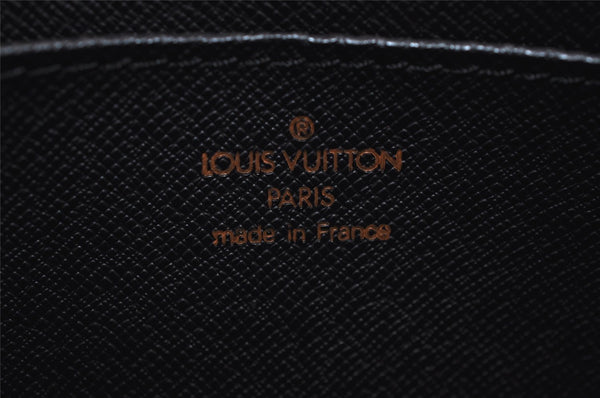Authentic Louis Vuitton Epi Pochette Homme Clutch Hand Bag Black M52522 LV 9684I