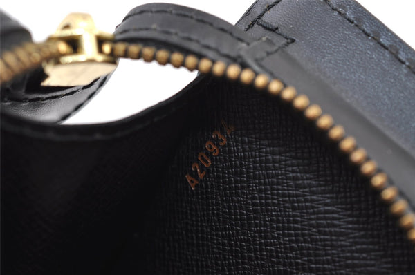 Authentic Louis Vuitton Epi Pochette Homme Clutch Hand Bag Black M52522 LV 9684I