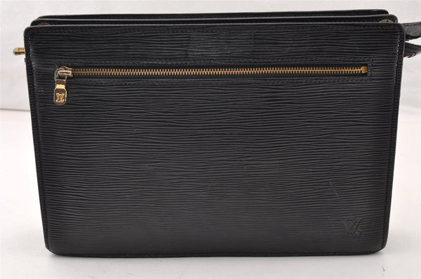 Authentic Louis Vuitton Epi Enghien 2Way Shoulder Clutch Bag M52112 Black 9685I