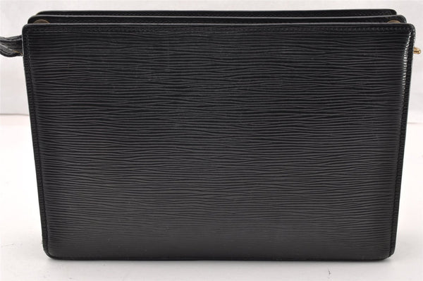 Authentic Louis Vuitton Epi Enghien 2Way Shoulder Clutch Bag M52112 Black 9685I