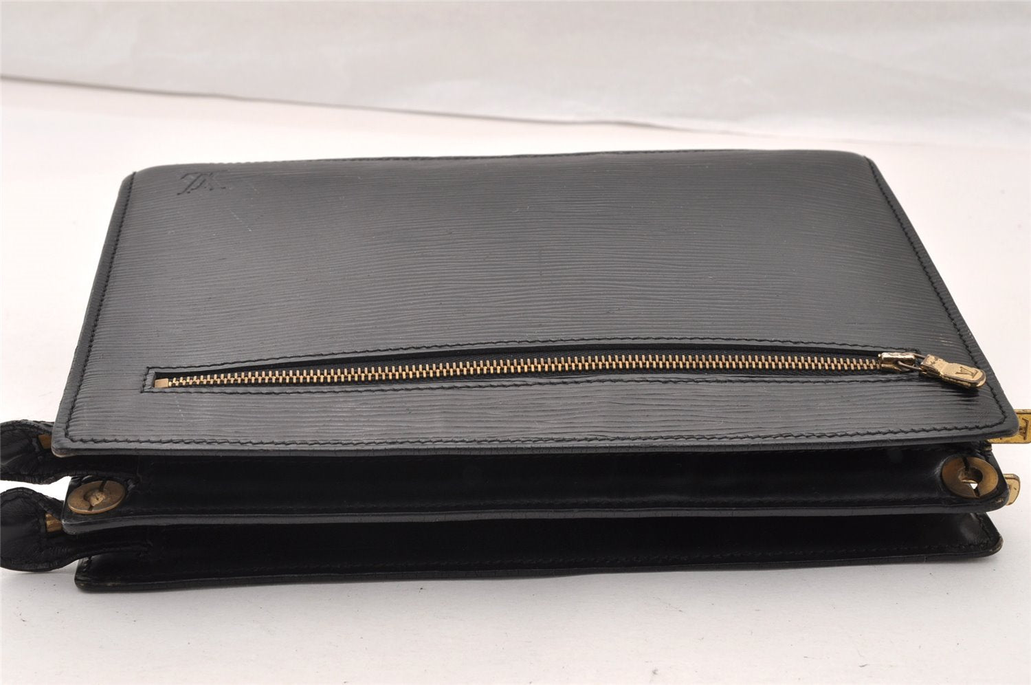 Authentic Louis Vuitton Epi Enghien 2Way Shoulder Clutch Bag M52112 Black 9685I