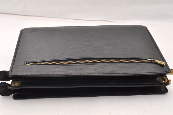 Authentic Louis Vuitton Epi Enghien 2Way Shoulder Clutch Bag M52112 Black 9685I