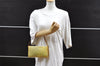 Authentic Louis Vuitton Vernis Lexington Hand Bag Pouch Yellow M91056 LV 9686I