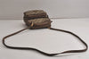 Authentic GUCCI Shoulder Cross Body Bag Purse GG PVC Leather Brown 9686J