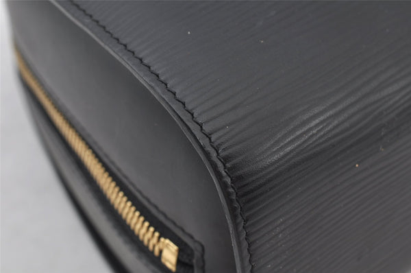 Authentic Louis Vuitton Epi Dauphine GM Pouch Clutch Bag Black M48432 LV 9687I