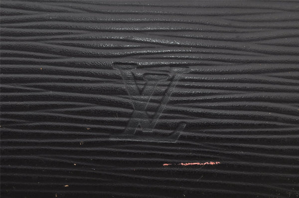 Authentic Louis Vuitton Epi Dauphine GM Pouch Clutch Bag Black M48432 LV 9687I