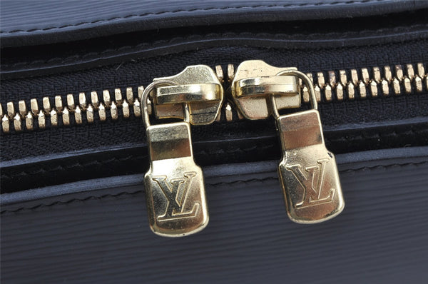 Authentic Louis Vuitton Epi Dauphine GM Pouch Clutch Bag Black M48432 LV 9687I