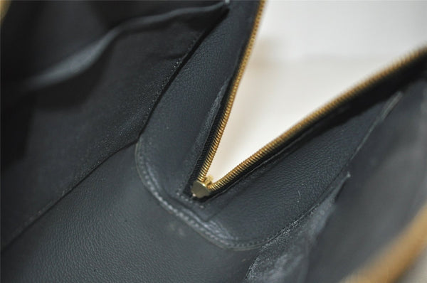 Authentic Louis Vuitton Epi Dauphine GM Pouch Clutch Bag Black M48432 LV 9687I