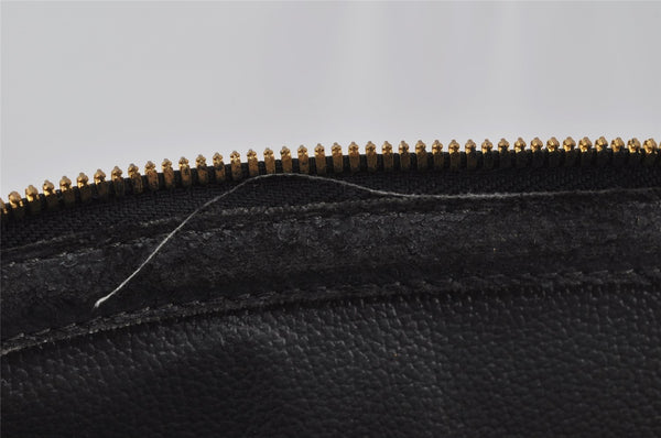 Authentic Louis Vuitton Epi Dauphine GM Pouch Clutch Bag Black M48432 LV 9687I