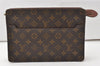 Authentic Louis Vuitton Monogram Pochette Homme Clutch Hand Bag M51795 LV 9688I
