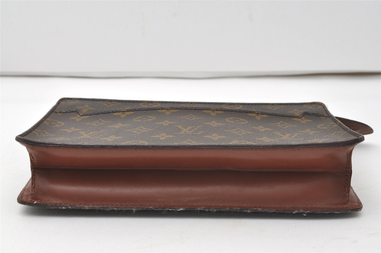Authentic Louis Vuitton Monogram Pochette Homme Clutch Hand Bag M51795 LV 9688I