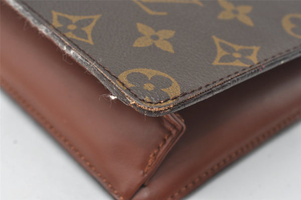 Authentic Louis Vuitton Monogram Pochette Homme Clutch Hand Bag M51795 LV 9688I