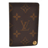 Auth Louis Vuitton Monogram Porte Cartes Credit Pression M60937 Card Case 9688J