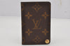 Auth Louis Vuitton Monogram Porte Cartes Credit Pression M60937 Card Case 9688J