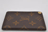 Auth Louis Vuitton Monogram Porte Cartes Credit Pression M60937 Card Case 9688J