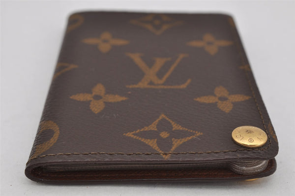 Auth Louis Vuitton Monogram Porte Cartes Credit Pression M60937 Card Case 9688J