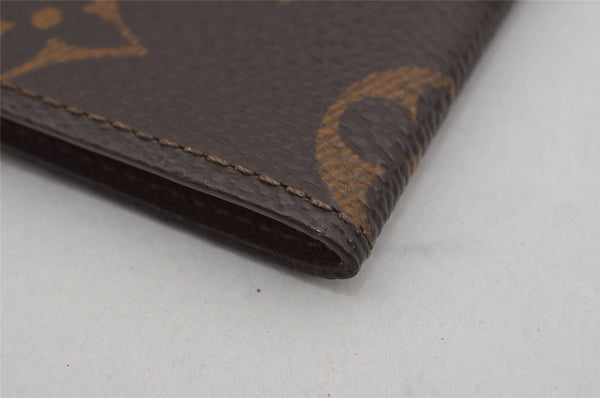 Auth Louis Vuitton Monogram Porte Cartes Credit Pression M60937 Card Case 9688J