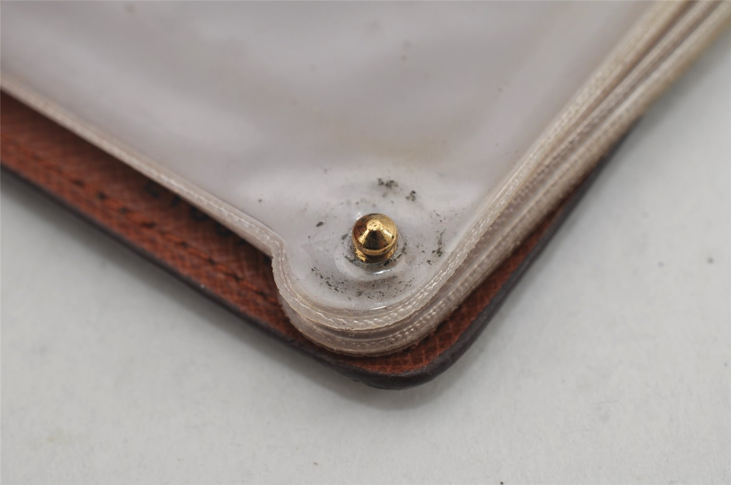 Auth Louis Vuitton Monogram Porte Cartes Credit Pression M60937 Card Case 9688J