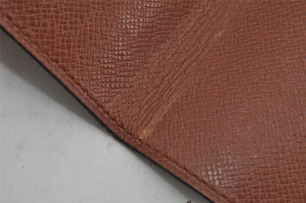 Auth Louis Vuitton Monogram Porte Cartes Credit Pression M60937 Card Case 9688J