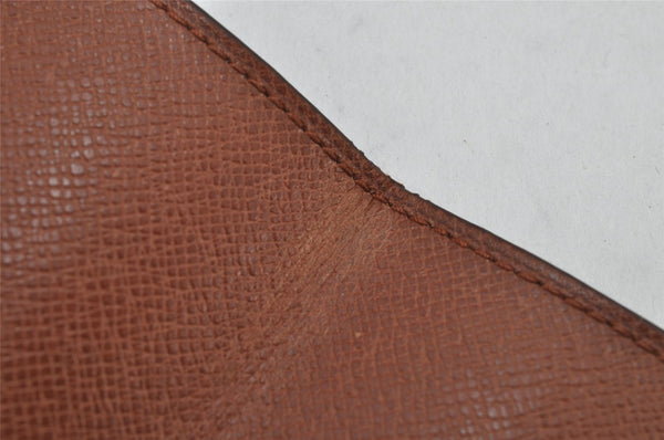 Auth Louis Vuitton Monogram Porte Cartes Credit Pression M60937 Card Case 9688J