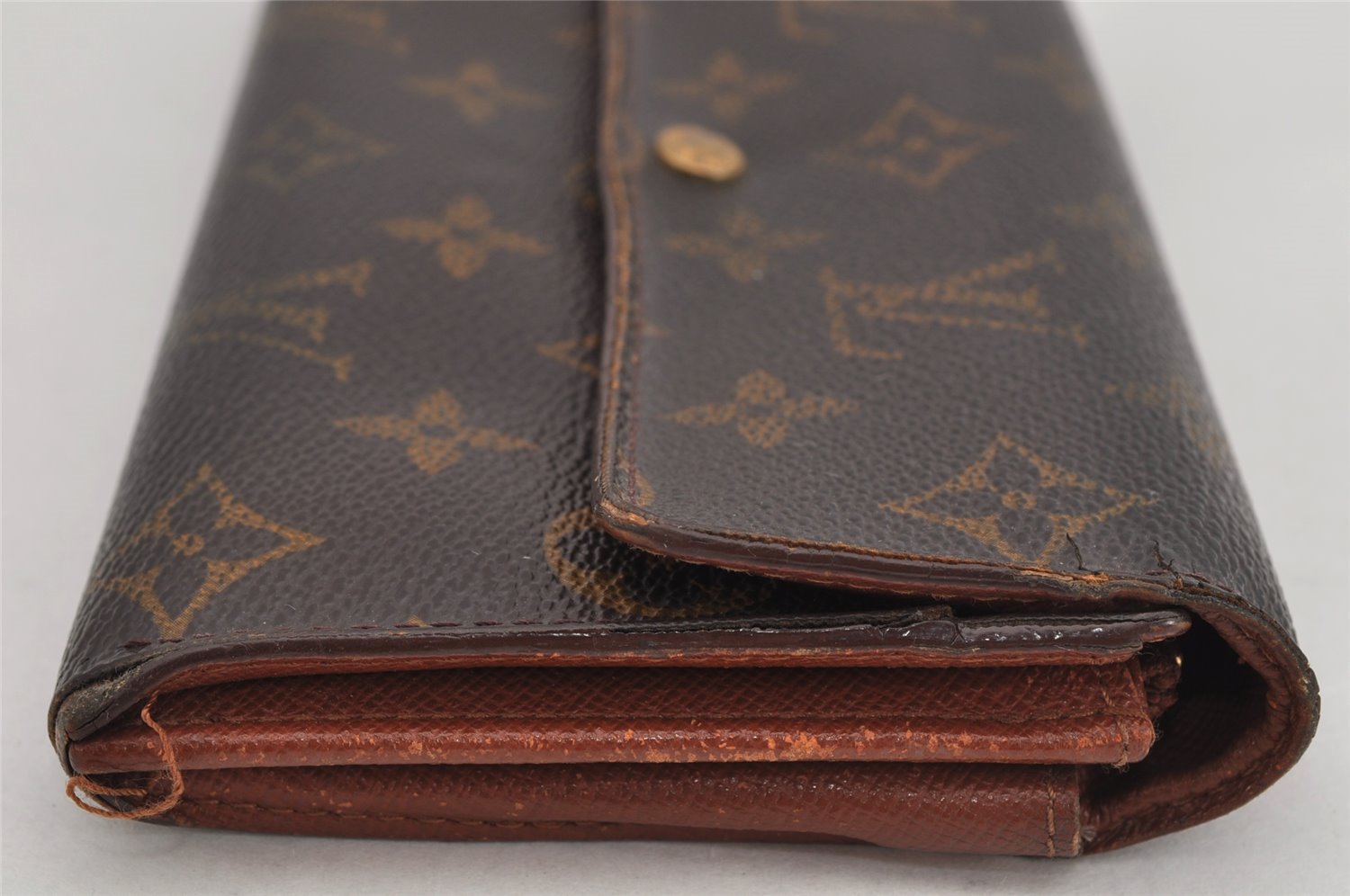 Auth Louis Vuitton Monogram Pochette Porte Monnaie Credit Wallet M61725 LV 9689J