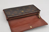 Auth Louis Vuitton Monogram Pochette Porte Monnaie Credit Wallet M61725 LV 9689J