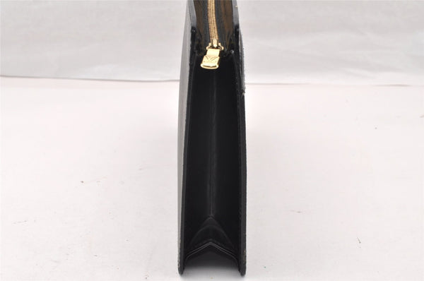 Authentic Louis Vuitton Epi Pochette Homme Clutch Hand Bag Black M52522 LV 9690I