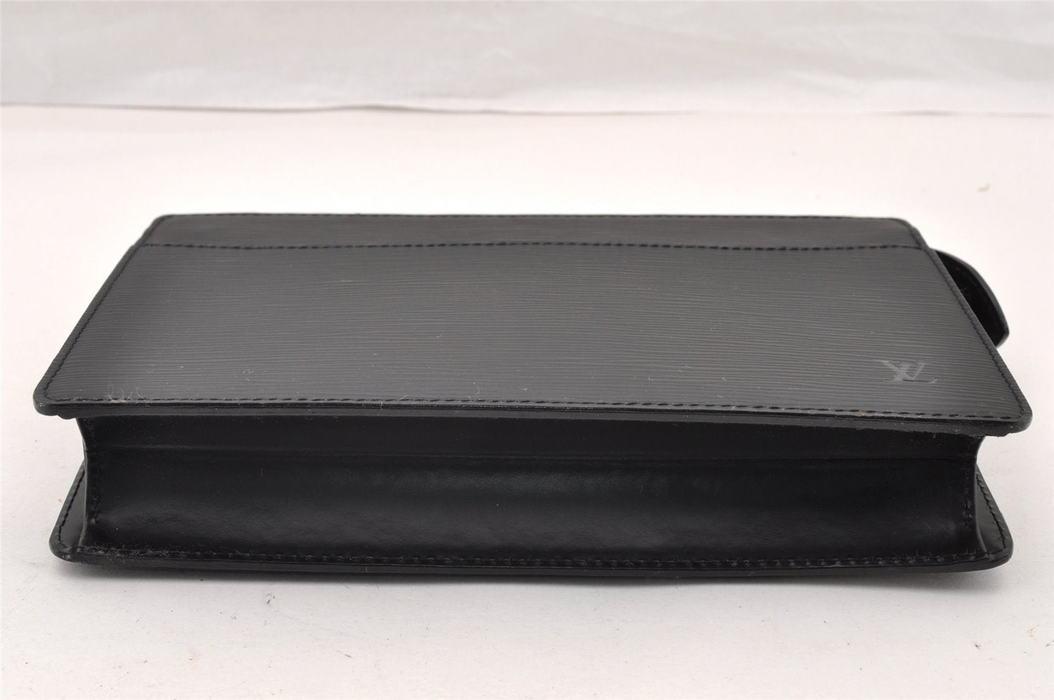 Authentic Louis Vuitton Epi Pochette Homme Clutch Hand Bag Black M52522 LV 9690I