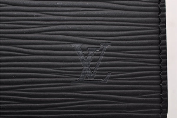 Authentic Louis Vuitton Epi Pochette Homme Clutch Hand Bag Black M52522 LV 9690I