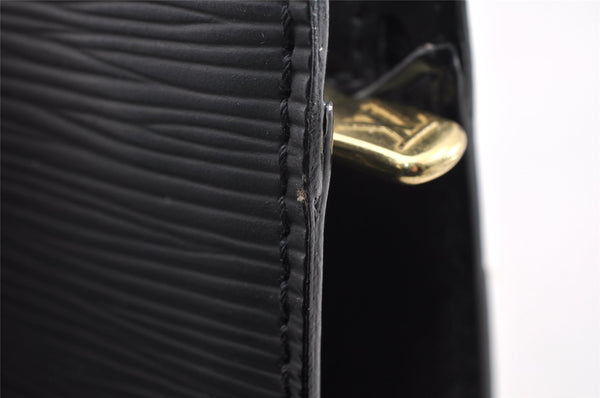 Authentic Louis Vuitton Epi Pochette Homme Clutch Hand Bag Black M52522 LV 9690I