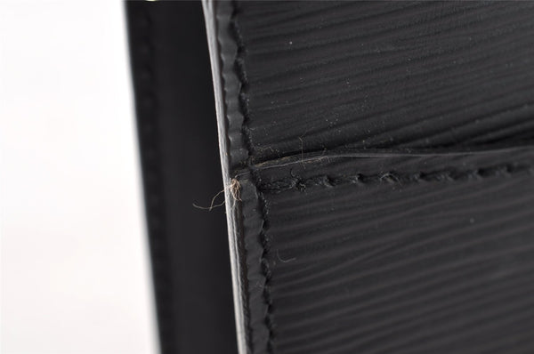 Authentic Louis Vuitton Epi Pochette Homme Clutch Hand Bag Black M52522 LV 9690I